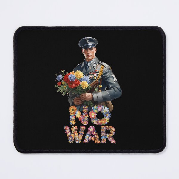 Item preview, No War: Soldier Holding Flowers designed and sold by Art Intelligence.