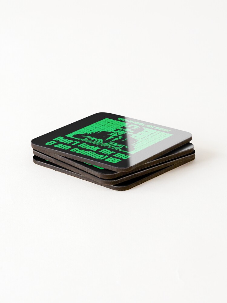 Thumbnail 4 of 5, Coasters (Set of 4), Invalid Syntax Programming designed and sold by KloverDesigns.