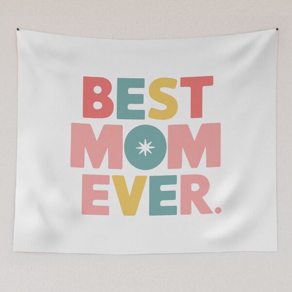 Item preview, Colorful Groovy 'Best Mom Ever' Vector Design - Mother's Day Gift Idea designed and sold by HahaHandlesHub.