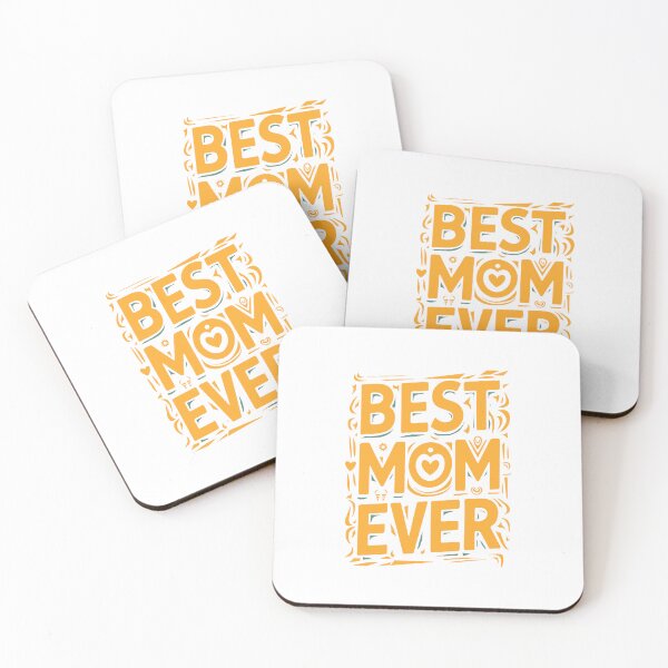 Item preview, Vibrant 'Best Mom Ever' Typography Conceptual Art Design for Mother's Day designed and sold by HahaHandlesHub.