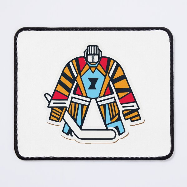 Item preview, Geometric Abstract Hockey Goalie - Cubist Style Art designed and sold by NiftyWrx.