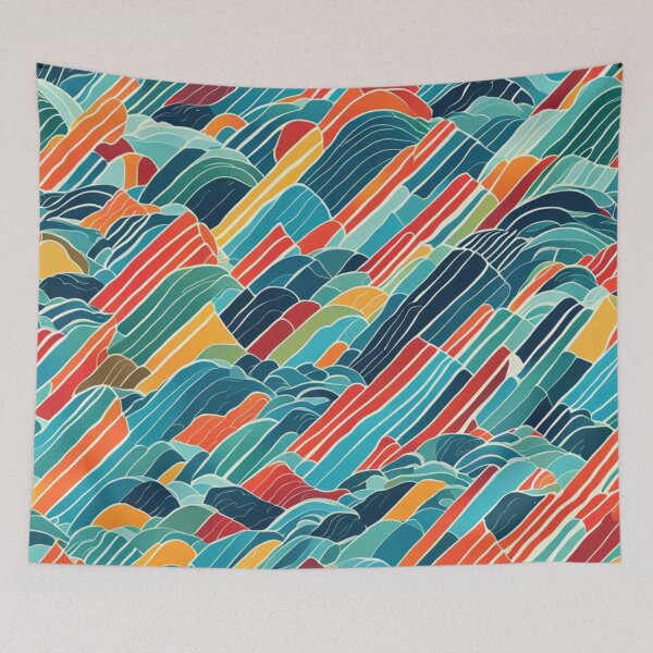 Item preview, Abstract Colorful Rainbow Pattern designed and sold by calibrit.