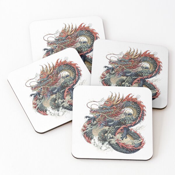 Item preview, Japanese Style Dragon designed and sold by Lucy Goosy Art.