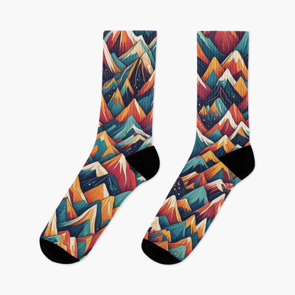 Item preview, Abstract Colorful Mountain Range Pattern designed and sold by calibrit.