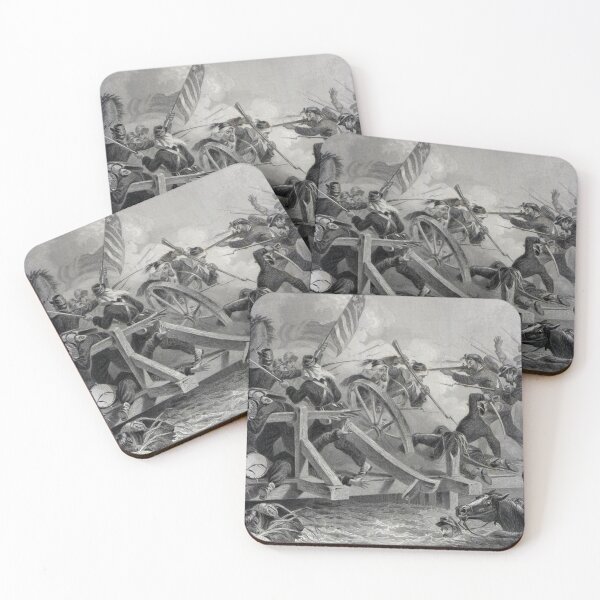 Item preview, American Civil War - First Battle of Bull Run 1861 - Chaotic Retreat - Vintage Black and White Drawing designed and sold by TheHappyK.