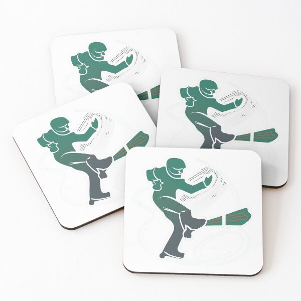 Item preview, Abstract Hockey Player Ice Swirl Maneuver designed and sold by NiftyWrx.