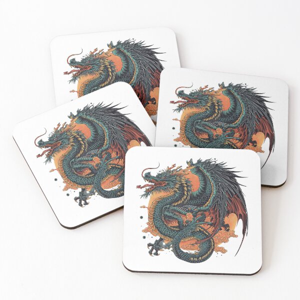 Item preview, Japanese Style Dragon designed and sold by Lucy Goosy Art.