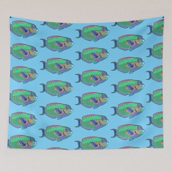 Item preview, Festive Parrotfish designed and sold by DinoDoggie.