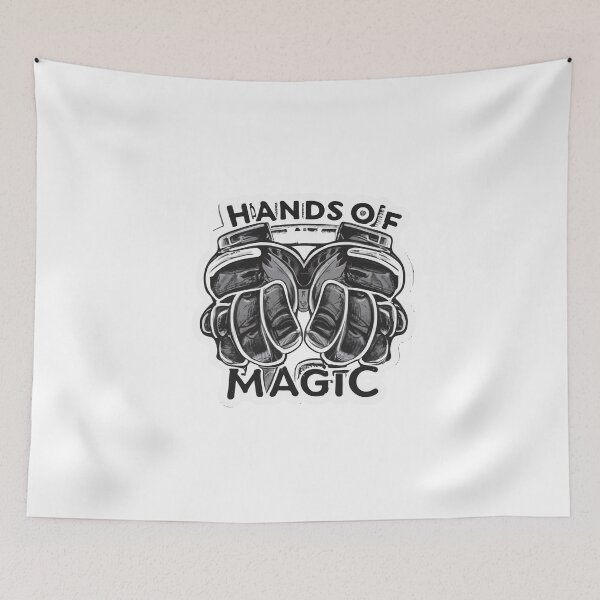 Item preview, Hyperrealistic Hockey Gloves - Hands of Magic Illustration designed and sold by NiftyWrx.
