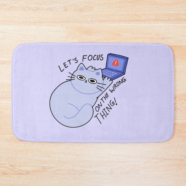 Item preview, Let's focus on wrong things funny cat  designed and sold by Kawabijutsu21.