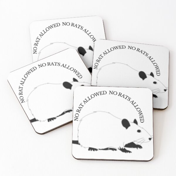 Item preview, UNIT 713, no rats allowed,  white 1 designed and sold by Unit713-Shop.