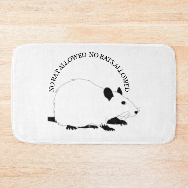 Item preview, UNIT 713, no rats allowed,  white 1 designed and sold by Unit713-Shop.