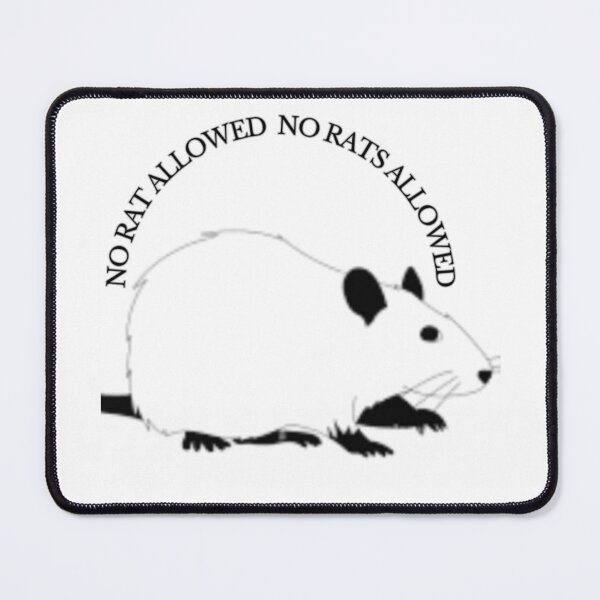 Item preview, UNIT 713, no rats allowed,  white 1 designed and sold by Unit713-Shop.