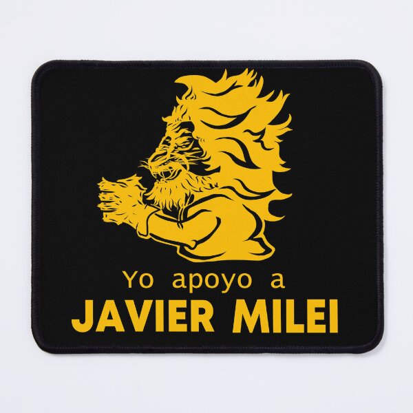 Item preview, "I support Javier Milei" king smiley miller miles LOGO designed and sold by MechanicalART.