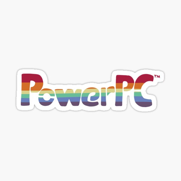 Item preview, Hand Drawn PowerPC Logo (rainbow) designed and sold by lepidotos.