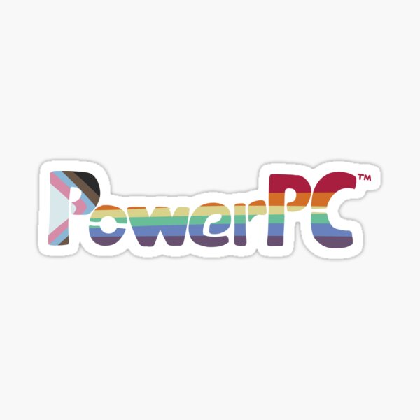 Item preview, Hand Drawn PowerPC Logo (progress pride) designed and sold by lepidotos.