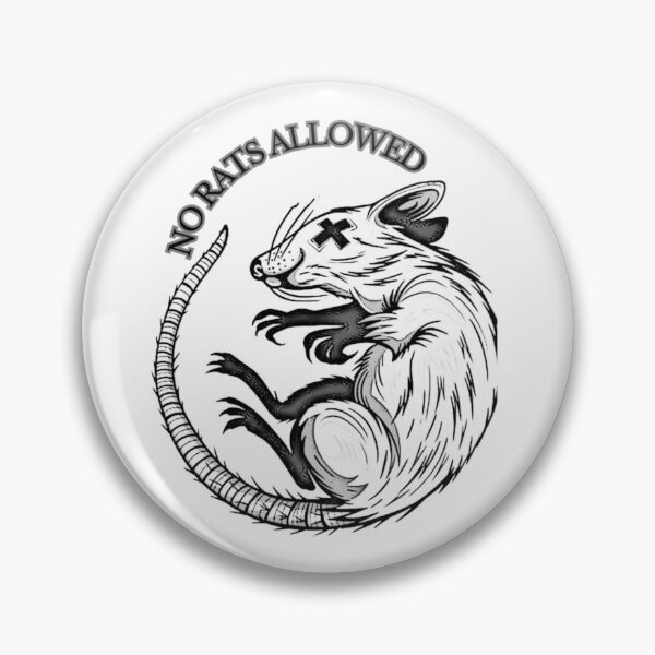 Item preview, UNIT 713, no rats allowed,  white 3 designed and sold by Unit713-Shop.
