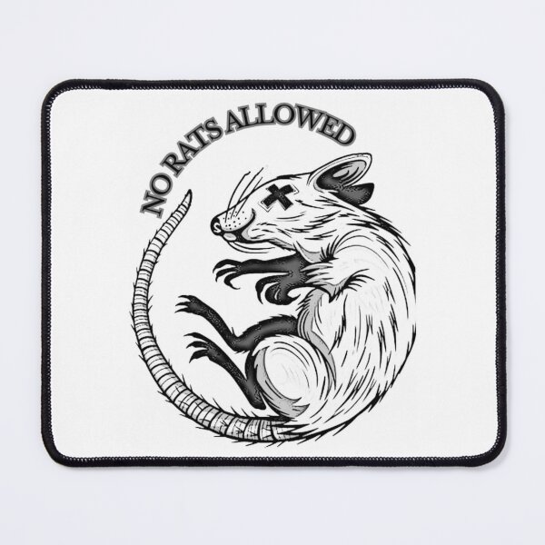 Item preview, UNIT 713, no rats allowed, white 3 designed and sold by Unit713-Shop.