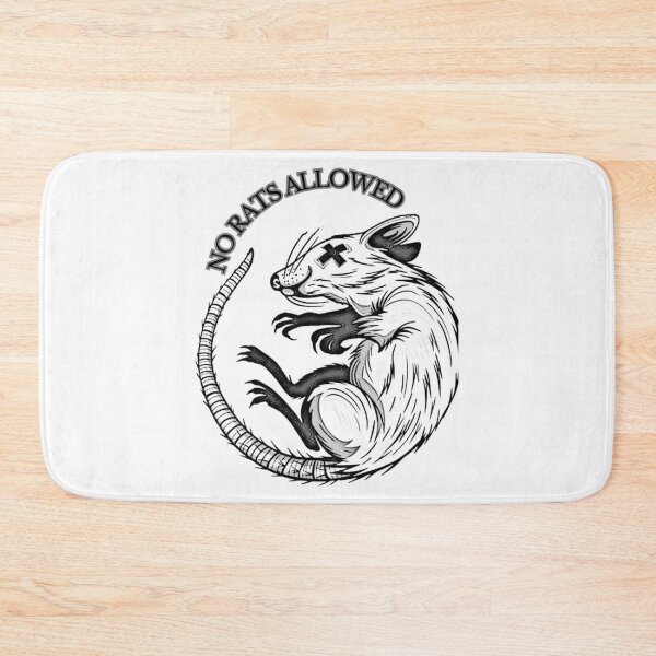 Item preview, UNIT 713, no rats allowed,  white 3 designed and sold by Unit713-Shop.