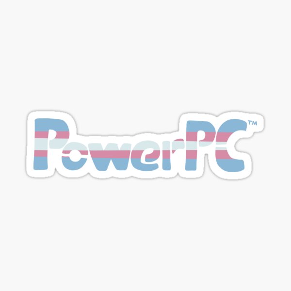 Item preview, Hand Drawn PowerPC Logo (transgender) designed and sold by lepidotos.