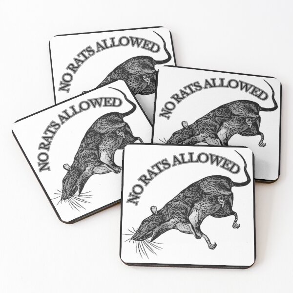 Item preview, UNIT 713, no rats allowed,  white 4 designed and sold by Unit713-Shop.