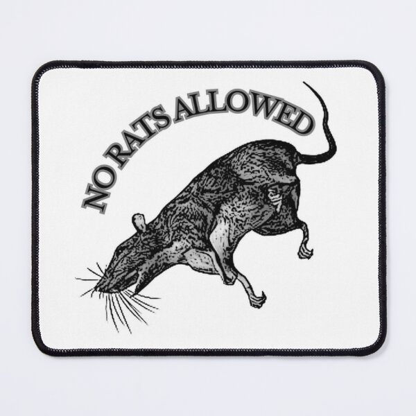 Item preview, UNIT 713, no rats allowed,  white 4 designed and sold by Unit713-Shop.