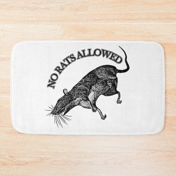Item preview, UNIT 713, no rats allowed,  white 4 designed and sold by Unit713-Shop.