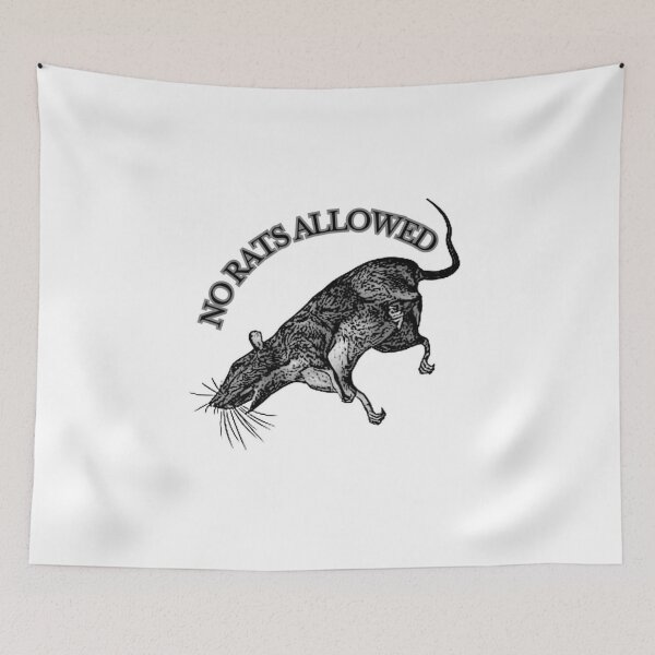 Item preview, UNIT 713, no rats allowed,  white 4 designed and sold by Unit713-Shop.