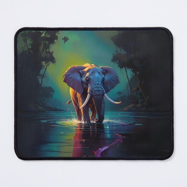 Item preview, Multi Coloured Elephant Art, designed and sold by Obsidian Ink by Wilshire.