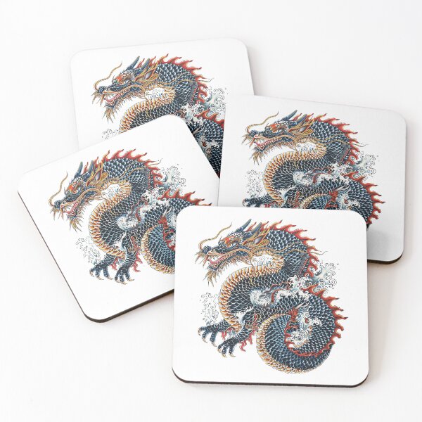 Item preview, Japanese Style Dragon designed and sold by Lucy Goosy Art.