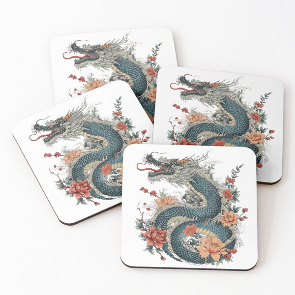 Item preview, Japanese Style Dragon designed and sold by Lucy Goosy Art.
