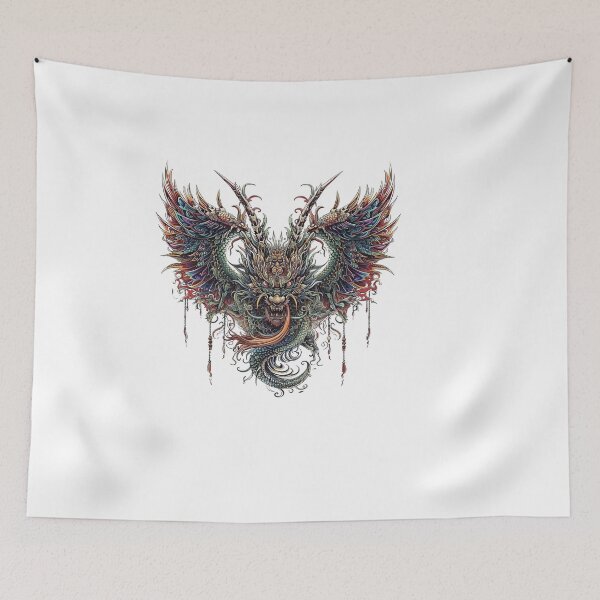 Item preview, Japanese Style Dragon designed and sold by Lucy Goosy Art.