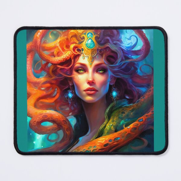 Item preview, the red gorgon with green stones designed and sold by janjacbu.
