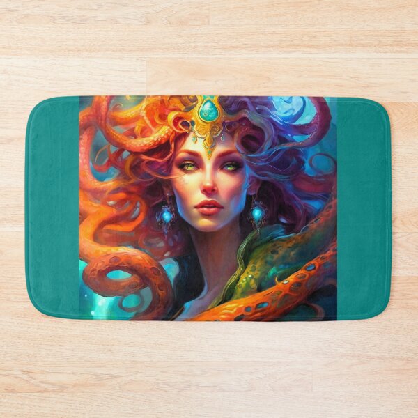 Item preview, the red gorgon with green stones designed and sold by janjacbu.