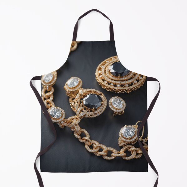 Item preview, luxury pure gold necklaces with black diamonds designed and sold by Carlos Gudino.