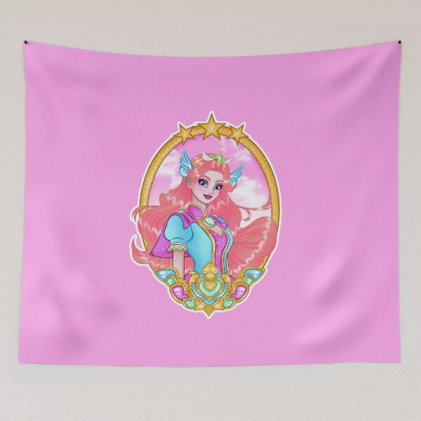 Item preview, Magical Girl Elara Lightfeather Original Fantasy Superhero Character With Stars and Gemstones designed and sold by KlaryssaNicole.