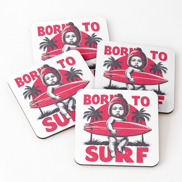 Item preview, Born To Surf - Hipster Baby Surfer Life designed and sold by Urban-Alien.