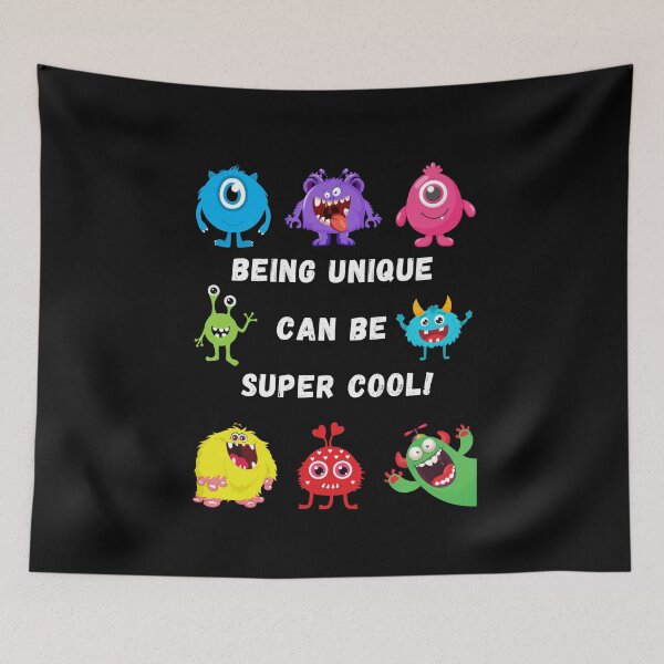 Item preview, Being Unique Can Be Super Cool Cute Monsters designed and sold by Artography Designs.