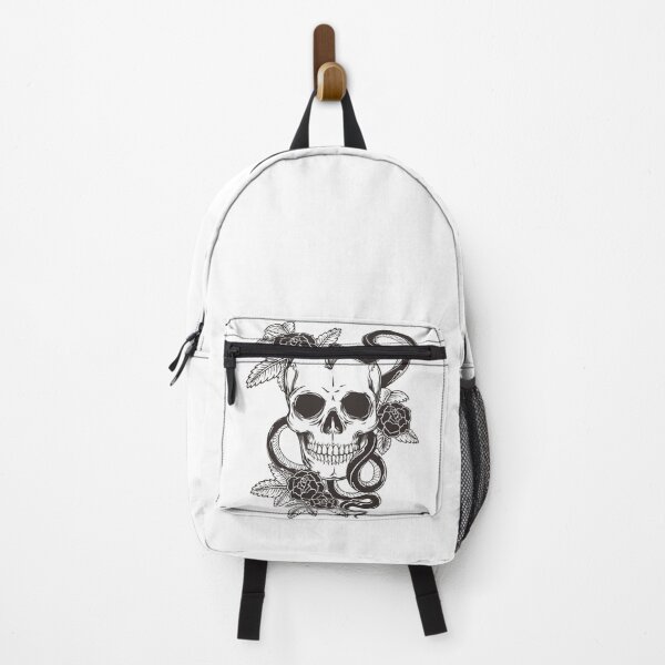 Item preview, Skull, snake and roses designed and sold by VassaliteCreate.