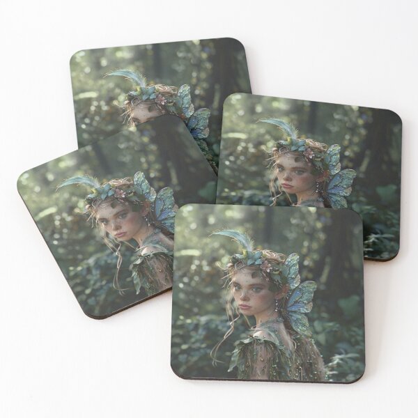 Item preview, Young fairy in the forest designed and sold by ArtemisDesignAI.