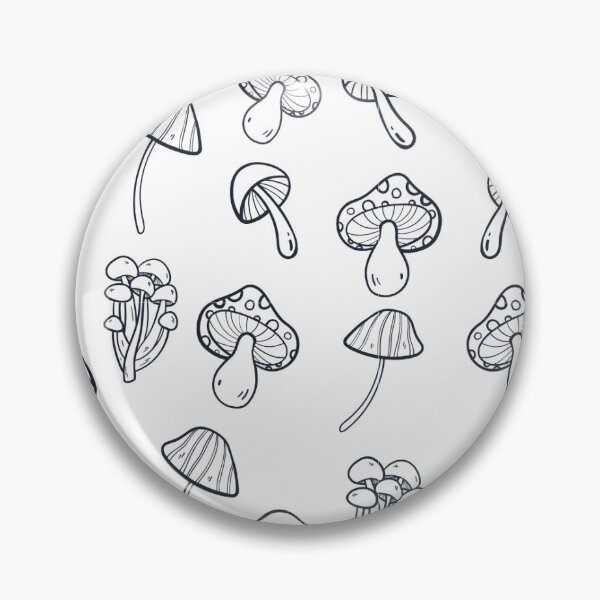 Item preview, Black and White Mushrooms designed and sold by VassaliteCreate.