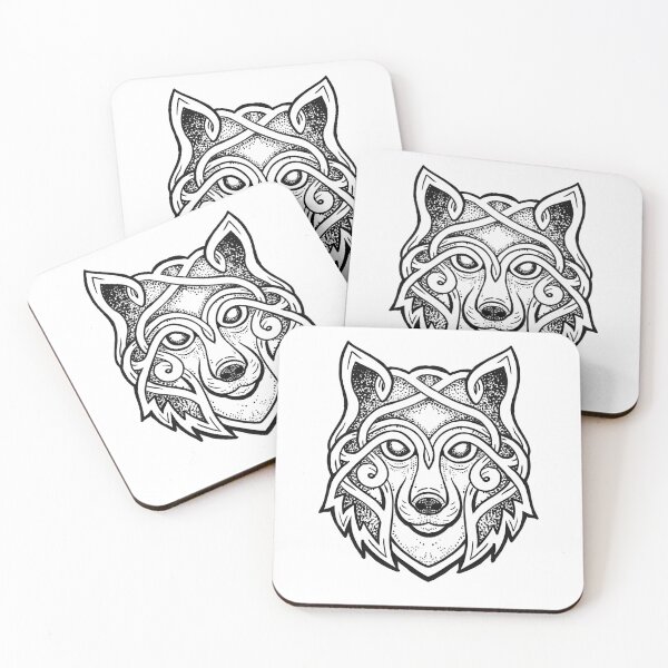 Item preview, Wolf spirit celtic style designed and sold by BlackForge.