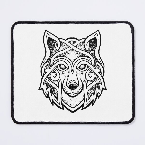 Item preview, Wolf spirit celtic style designed and sold by BlackForge.
