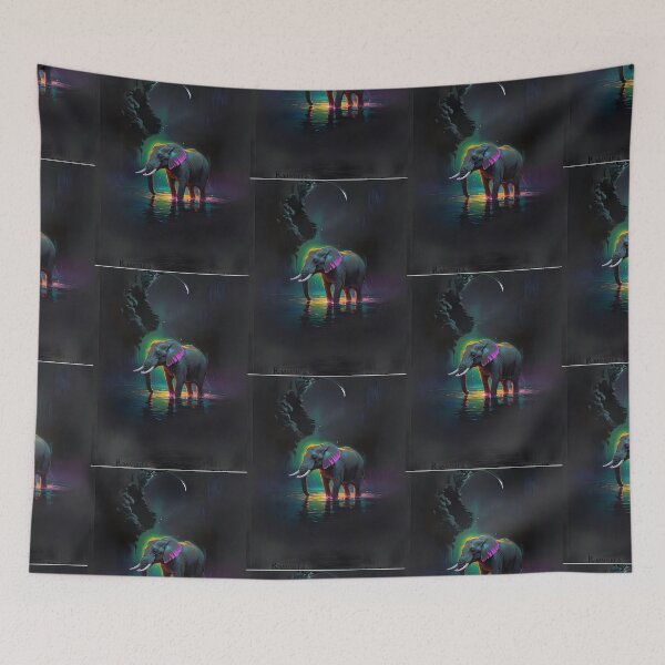 Item preview, Multi Coloured  Elephant Art, designed and sold by Obsidian Ink by Wilshire.