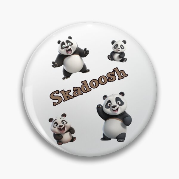 Item preview, Skadoosh funny panda sticker pack designed and sold by JoyOfHopeStore.