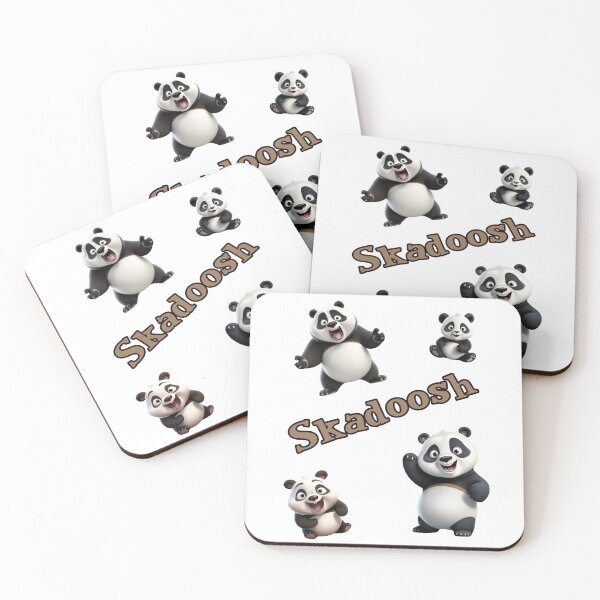 Item preview, Skadoosh funny panda sticker pack designed and sold by JoyOfHopeStore.