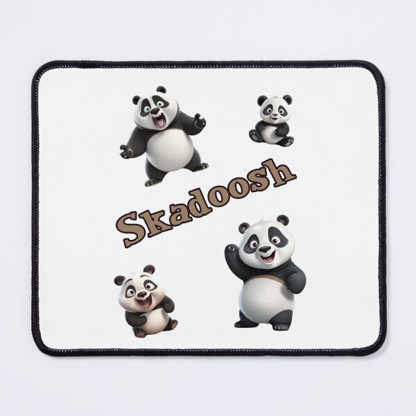 Item preview, Skadoosh funny panda sticker pack designed and sold by JoyOfHopeStore.