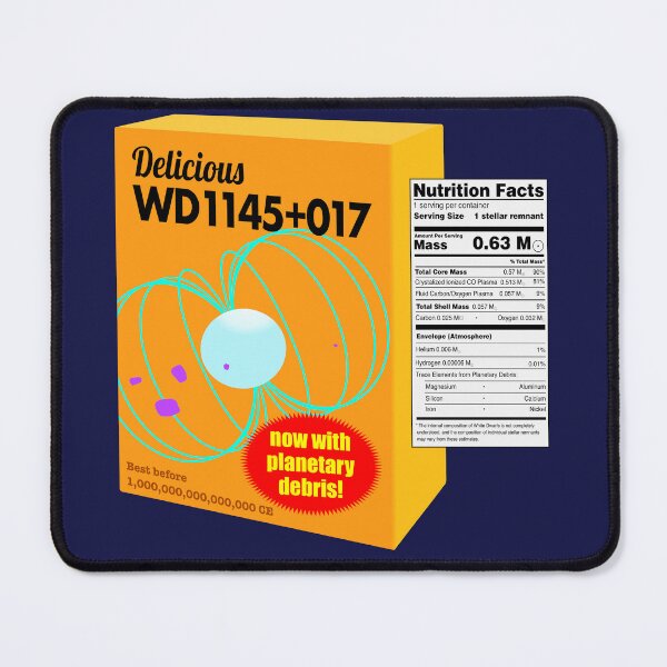 Item preview, White Dwarf WD1145+017 Cereal with Nutritiion Information designed and sold by BrushAndPen.