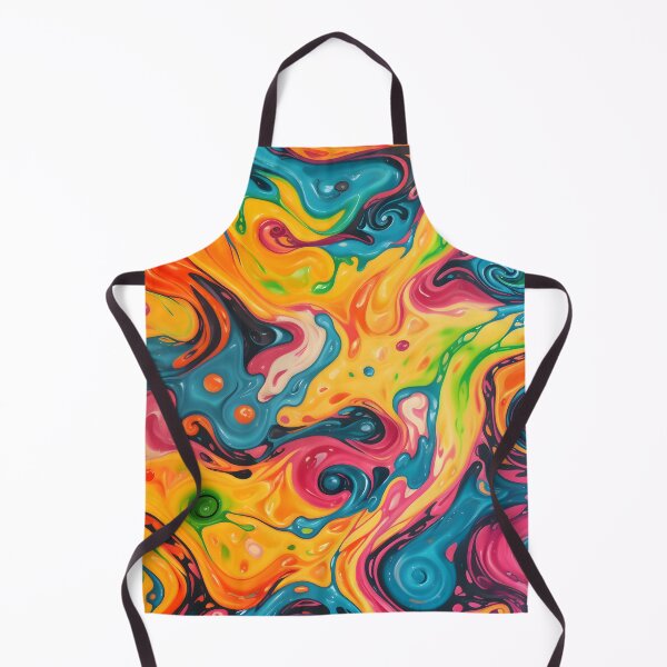 Item preview, Swirling Liquids Close-Up with green, yellow, blue, red colors designed and sold by MrKATORSKI.
