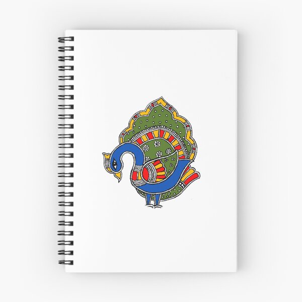 Item preview, Madhubani painting Peacock motif - Indian Art 2024 designed and sold by ShrutiCreates.